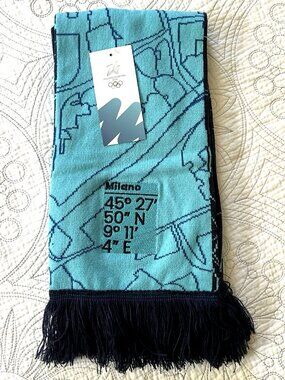 Official 2026 Milano Cortina Winter Olympics Scarf RARE Authentic Merch